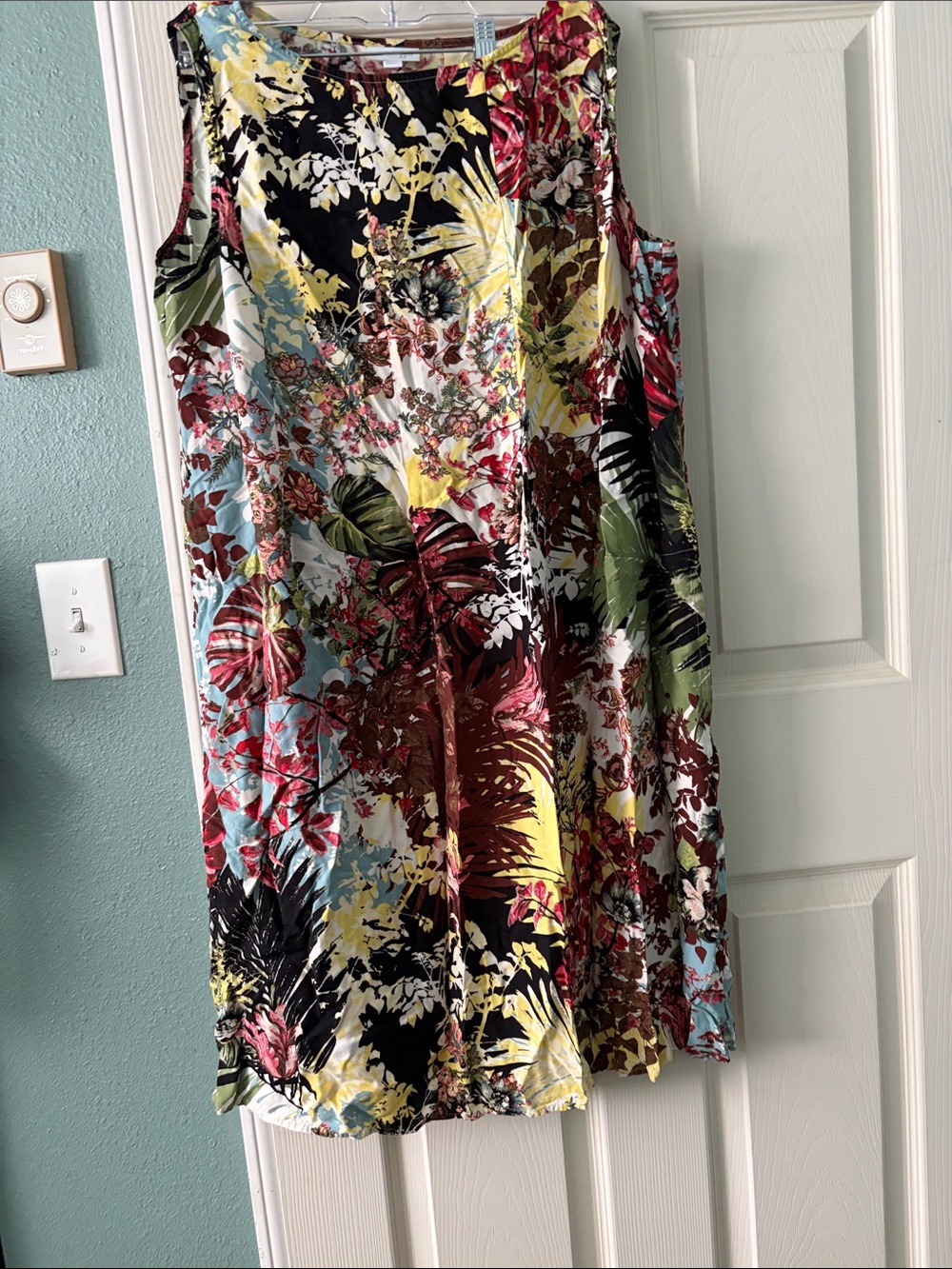 J. Jill Floral Print Dress in Yellow, Brown, Pink - Picture 2 of 7